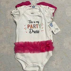 0/3 month set of 3 bodysuits